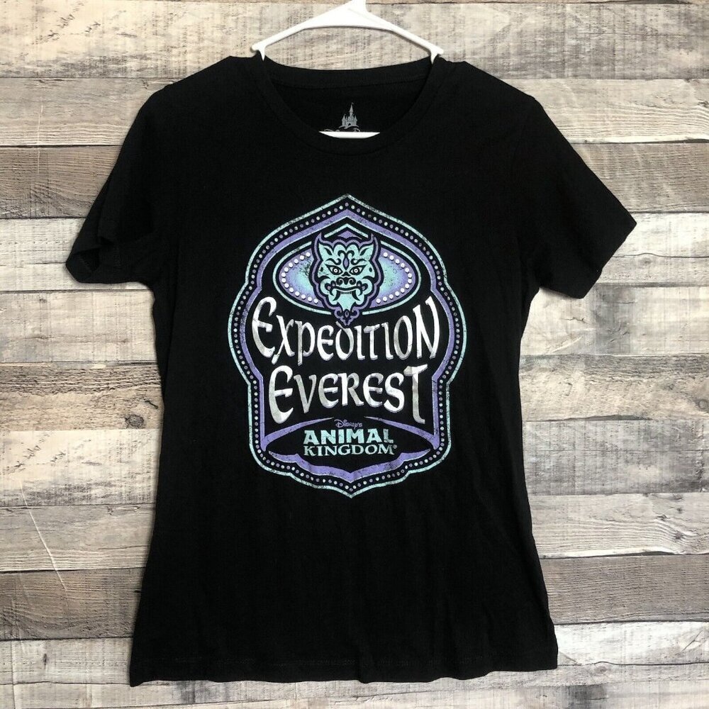 Disney World Animal Kingdom EXPEDITION EVEREST Black T-shirt Size M